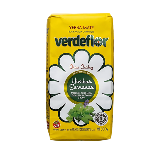 Yerba Mate Verdeflor Hierbas Serranas 0,5kg