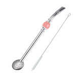 Bombilla z różowym kamieniem 21cm + czyścik