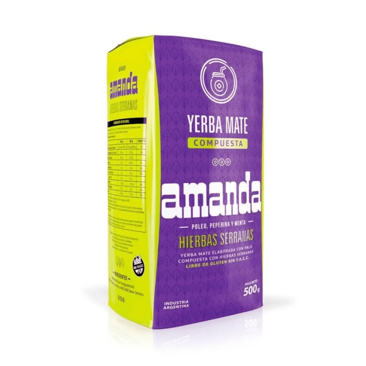 Yerba Mate Amanda Hierbas Serranas 0,5kg