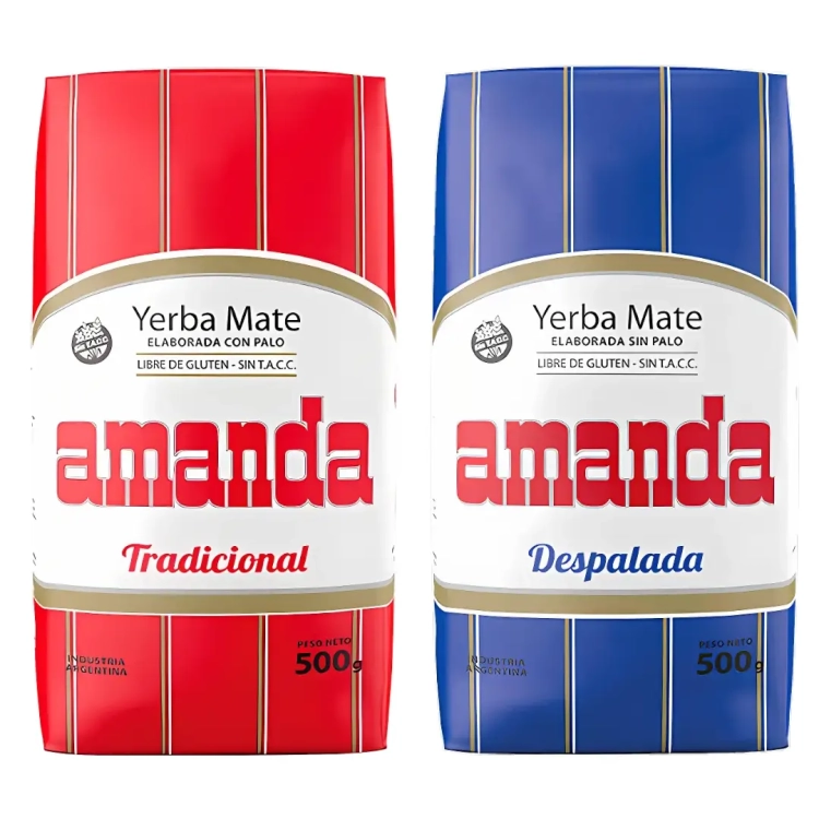 Zestaw Yerba Mate Amanda Elaborada + Despalada 2x500g 1kg