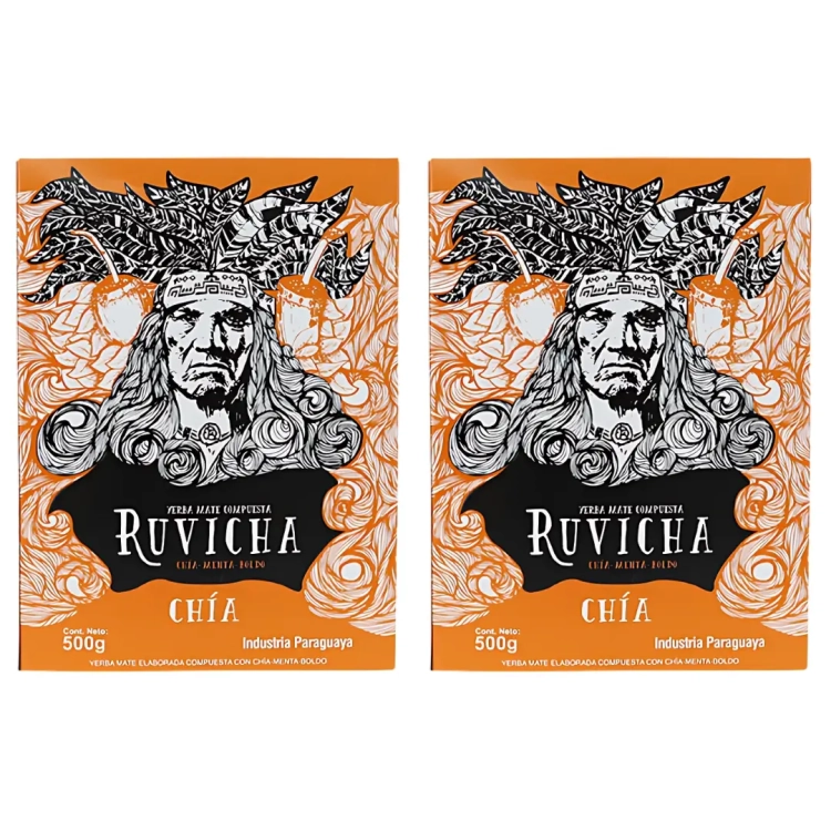 Zestaw Yerba Mate Ruvicha Chia 2x500g 1kg