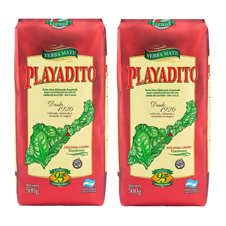 Yerba Mate Playadito Despalada Sin Palo 2x500g 1kg