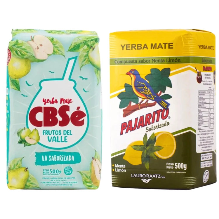 Yerba Mate CBSe Frutos del Valle + Pajarito Limon 2x500g 1kg