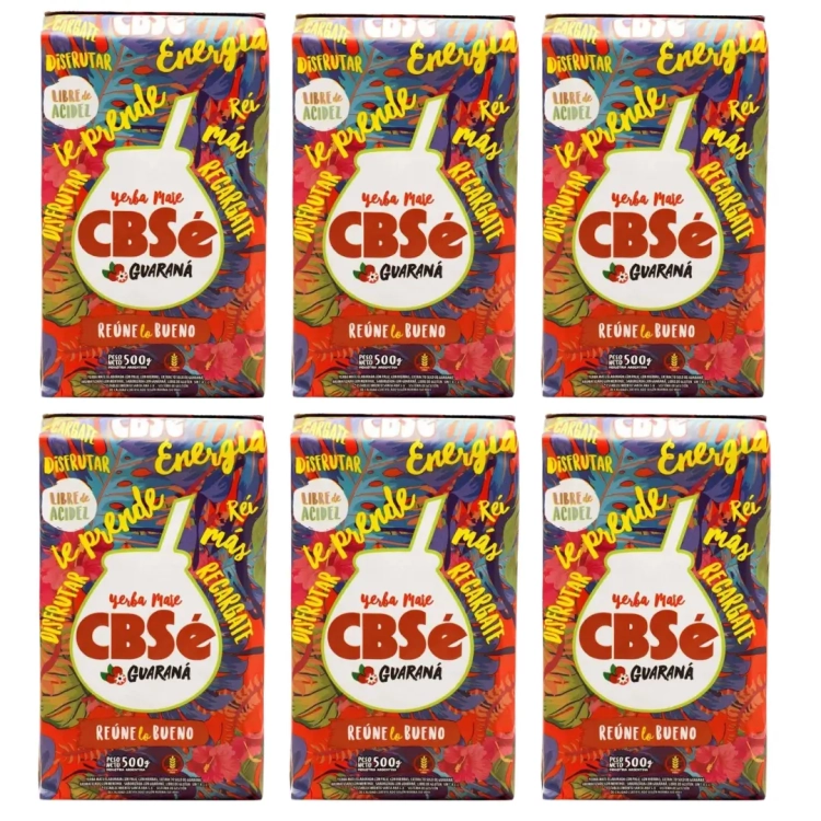 Yerba Mate CBSe Energia Guarana 6x500g 3kg.webp