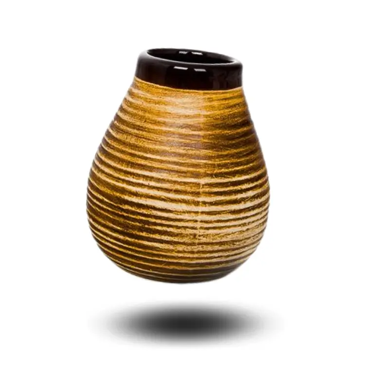Tykwa Ceramiczna Szkliwiona Miodowa 350ml