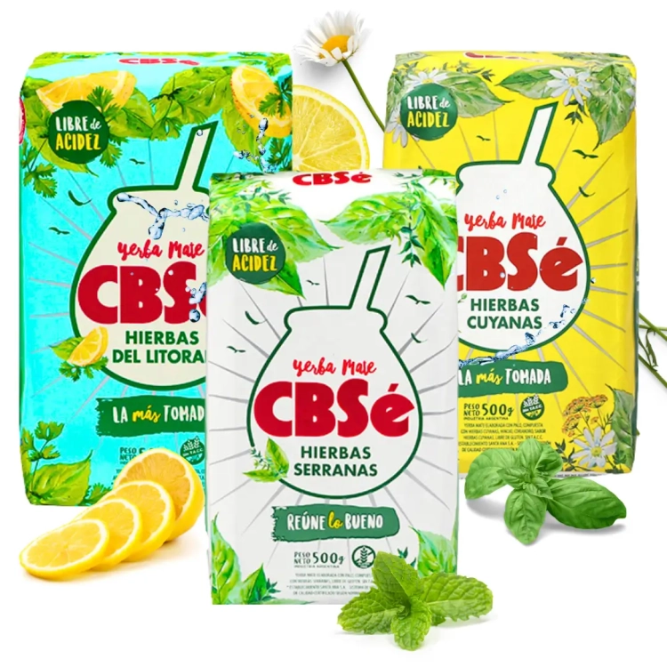 Zestaw Yerba Mate CBSe ZIOŁOWY MIX 3x500g 1,5kg