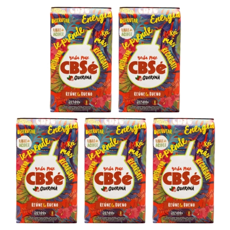 Yerba Mate CBSe Energia Guarana 5x500g 2,5kg