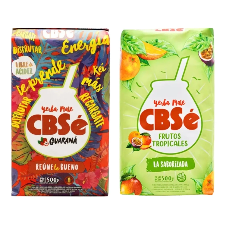 Yerba Mate CBSe Energia Guarana + Frutos Tropicales 2x500g 1kg