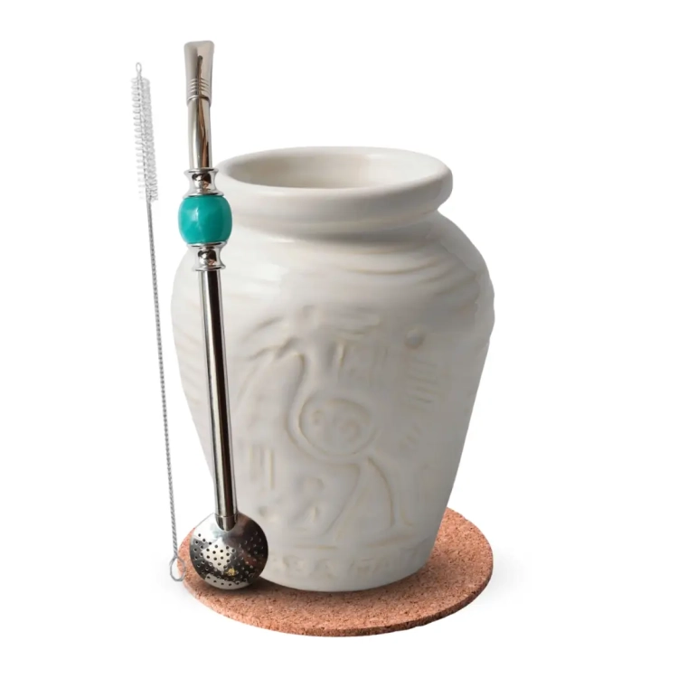Zestaw Matero Aztek do Yerba Mate + Bombilla