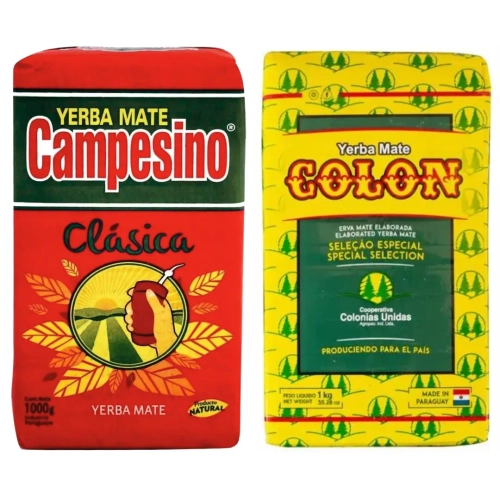 Zestaw Yerba Mate Campesino Clasica + Colon Especial 2x1kg 2kg