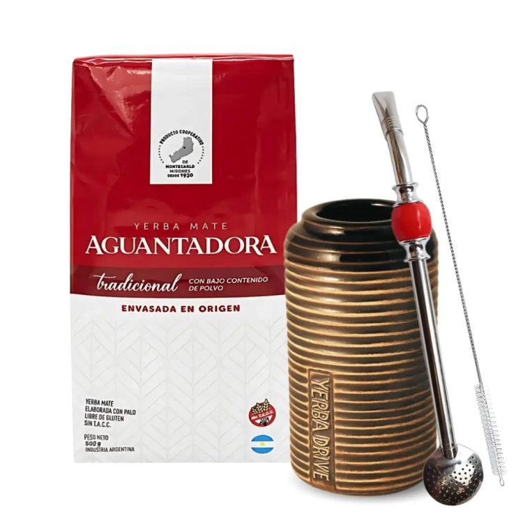 Zestaw Startowy Yerba Mate Aquantadora Elaborada Tradicional + Akcesoria