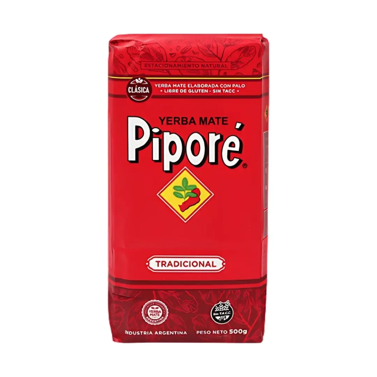 Yerba Mate Pipore Elaborada Tradicional Con Palo 0,5kg