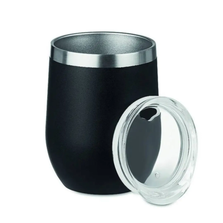 Matero do Yerba Mate TermoLid Czarne 350ml z pokrywką