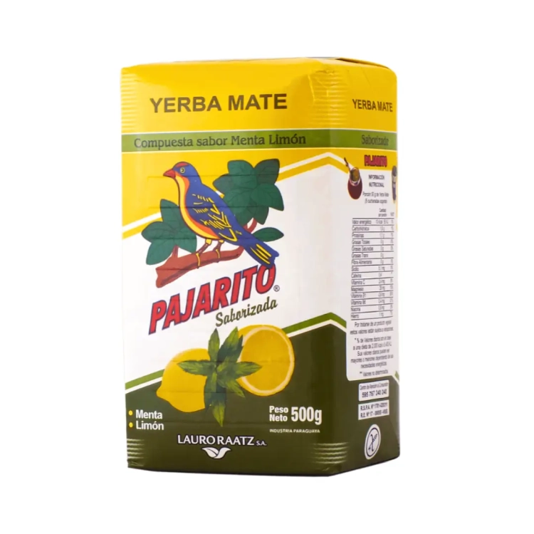 Yerba Mate Pajarito Menta Limon 0,5kg