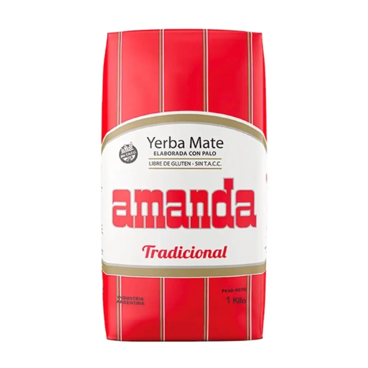 Yerba Mate Amanda Elaborada Con Palo Tradicional 1kg