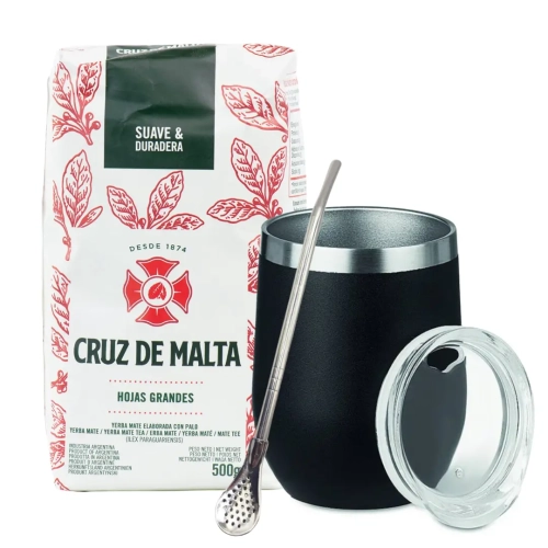 Zestaw Startowy Yerba Mate Cruz de Malta + Akcesoria