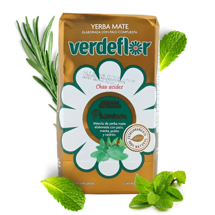 Yerba Mate Verdeflor Hierbas Serranas Premium 0,5kg