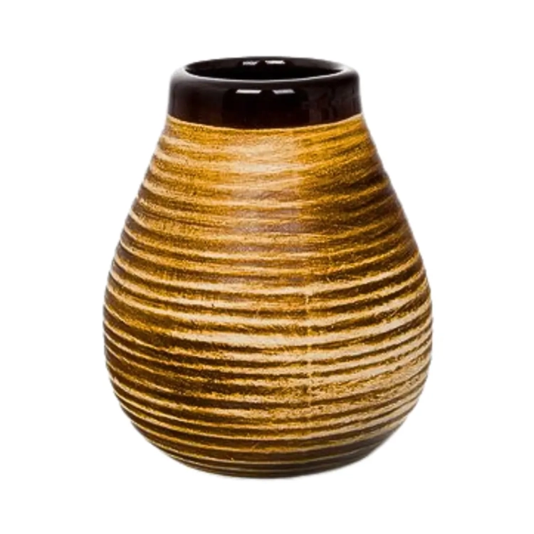 Tykwa Ceramiczna Matero do Yerba Mate - Brązowe 350ml.webp