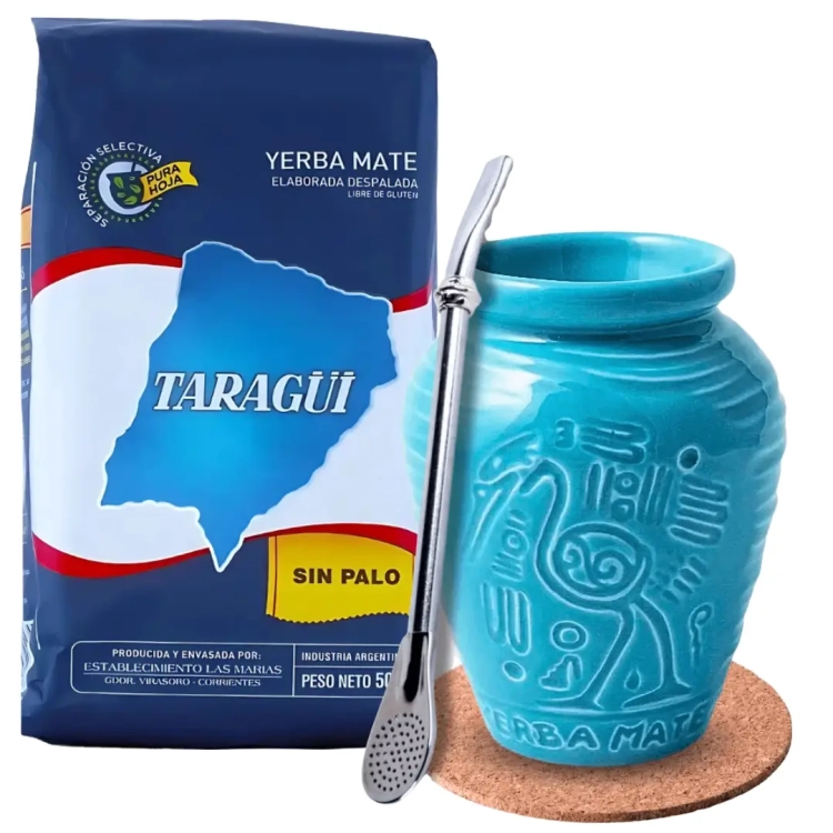 Zestaw Taragui Despalada Yerba Mate Sin Palo + Matero - Akcesoria.webp