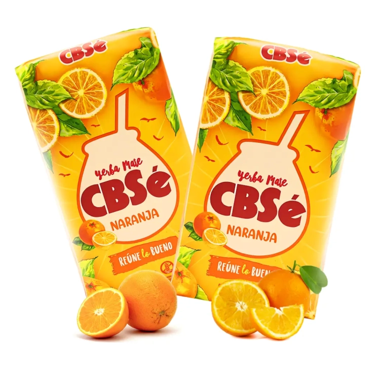 Pomarańczowa Yerba Mate CBSe Naranja 0,5kg.webp