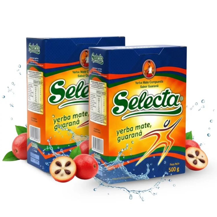 Zestaw Yerba Mate Selecta Guarana Energy (pobudzenie) 2x500g = 1kg.webp