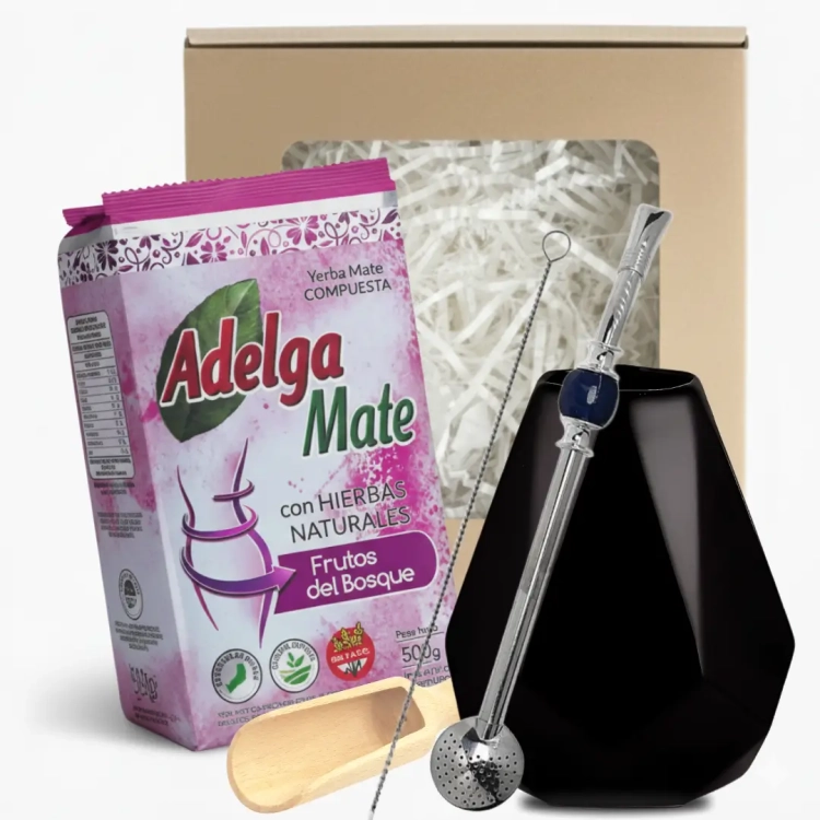 Zestaw Yerba Mate Prezentowy - Adelga Mate + Tykwa Bombilla Akcesoria.webp
