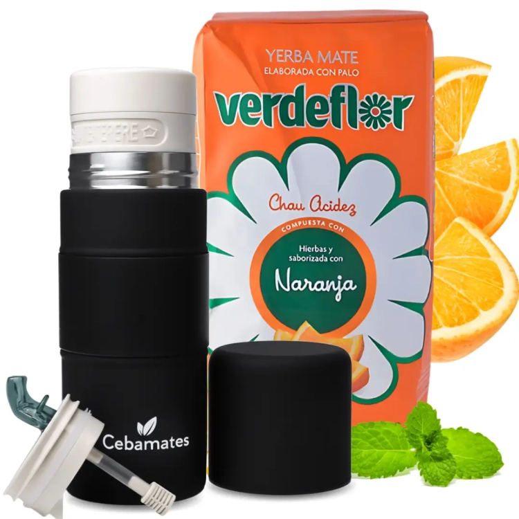 Zestaw Yerba Mate Yerbomos 3w1 500ml + Pomarańczowa Verdeflor Naranja 500g.webp