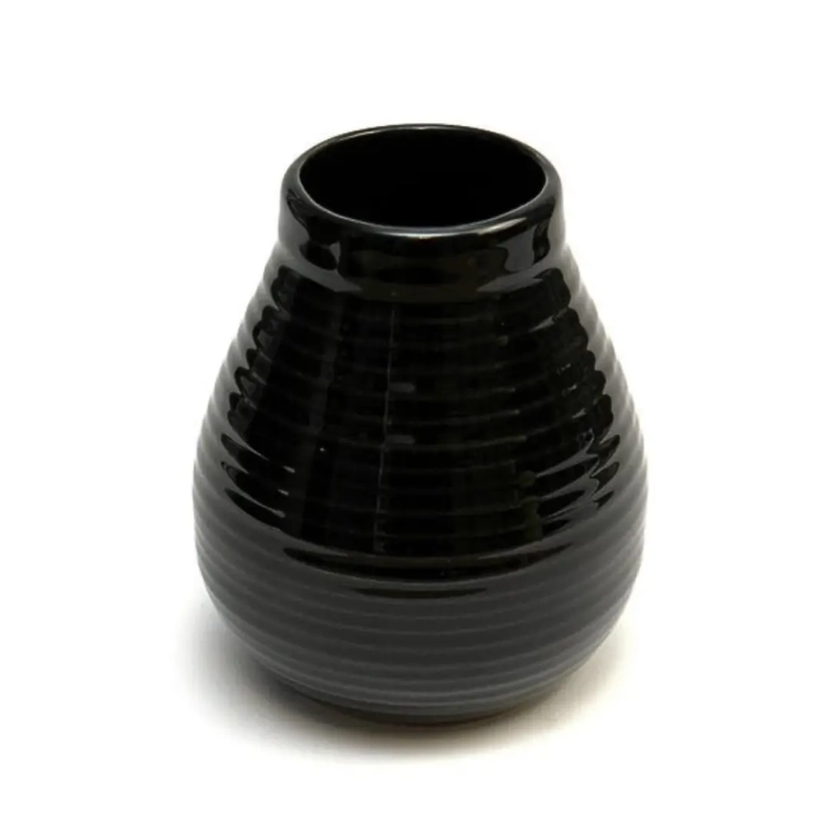 Tykwa Ceramiczna do Yerba Mate - Czarna 350 ml.webp