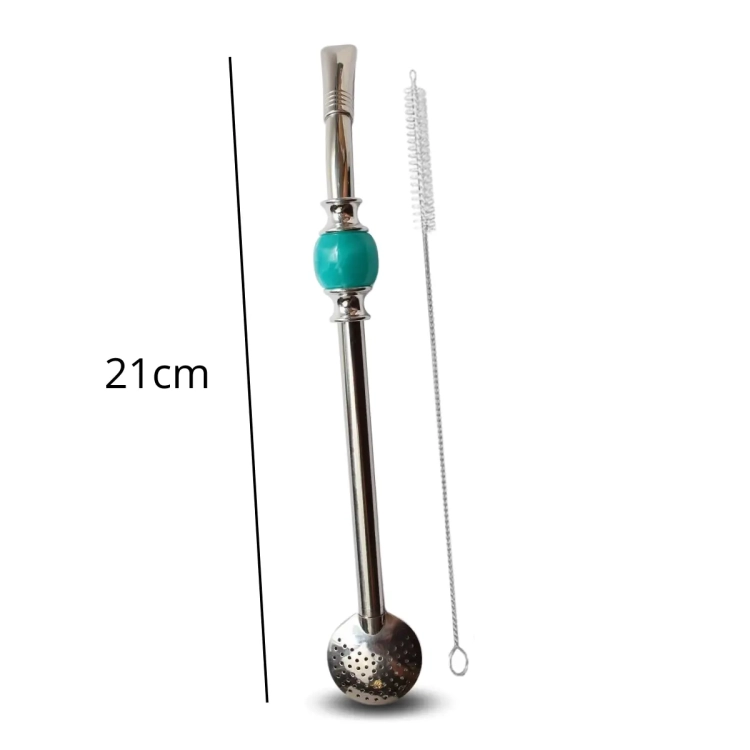 Bombilla z niebieskim kamieniem 21cm + czyścik.webp