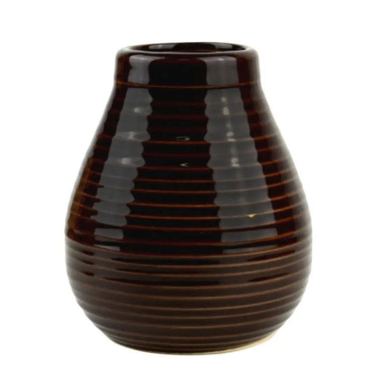 Tykwa do Yerba Mate Ceramiczna - Czekoladowa 330ml.webp