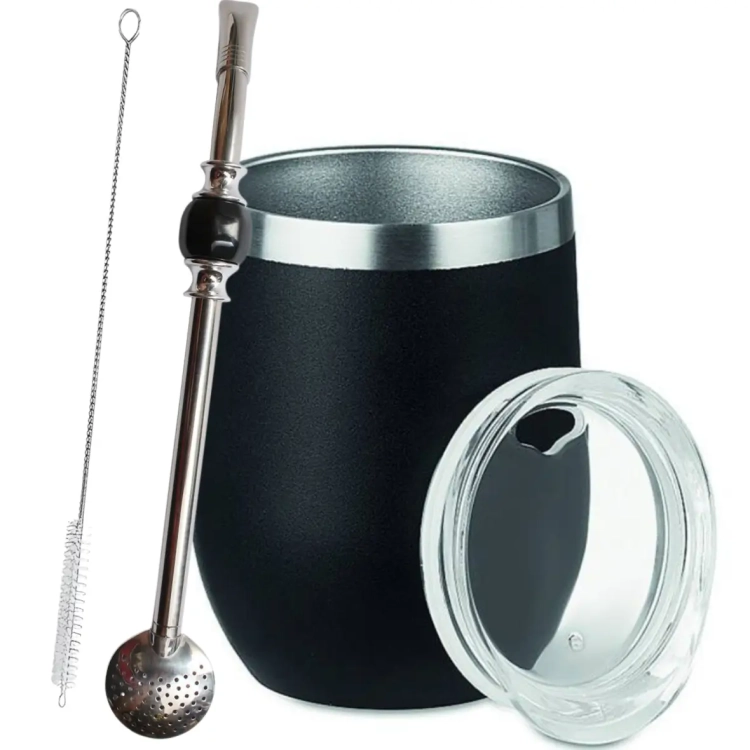 Zestaw Matero Stalowe Termiczne do Yerba Mate + Bombilla.webp