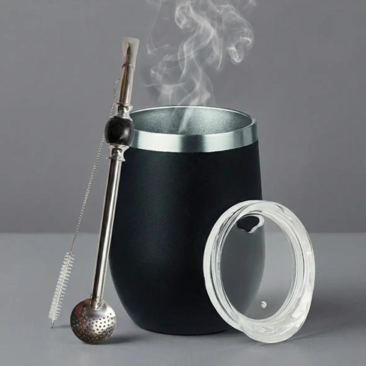 Zestaw Kubek Matero Stalowe do Yerba Mate + Bombilla na tle.webp