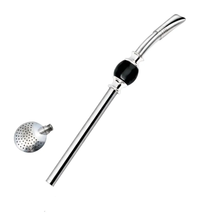 Bombilla do yerba mate z odkręconym filtrem - Czarna.webp