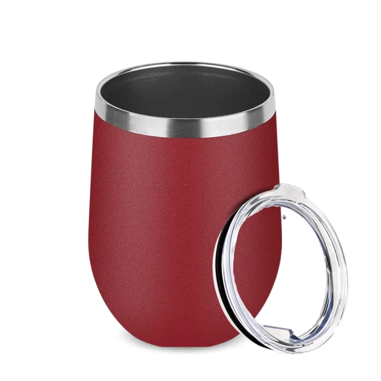Matero Kubek do Yerba Mate TermoLid - Czerwone 350ml z pokrywką.webp
