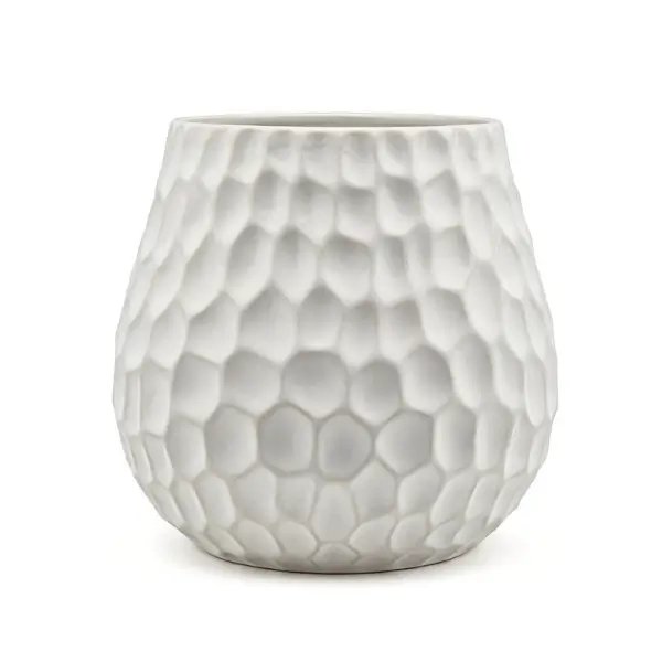 Matero Ceramiczne do Yerba Mate - Plaster Miodu (Białe) 400 ml .webp