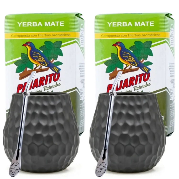 Ziołowy Zestaw Yerba Mate dla dwojga Pajarito Hierbas, Akcesoria.webp