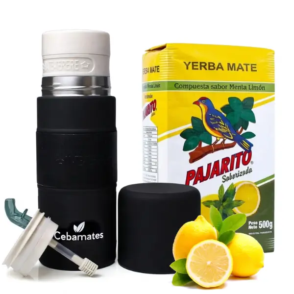 Zestaw Cytrynowa Yerba Mate Pajarito Limon i Yerbomos 3w1.webp