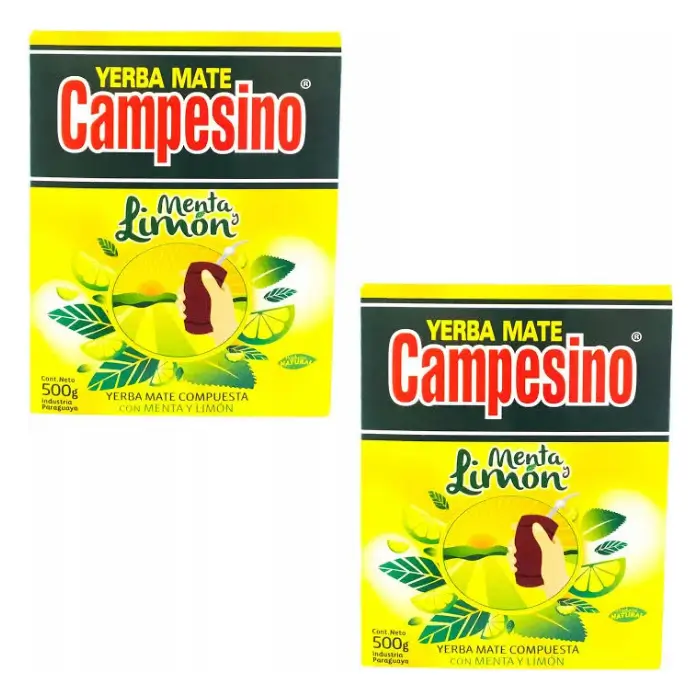 Zestaw Yerba Mate Campesino Menta Limon 1kg - Miętowo-Cytrynowa (1).webp