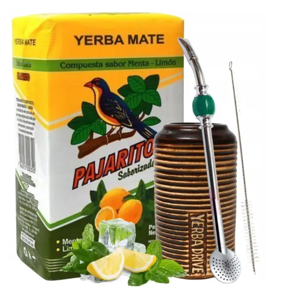 Startowy Zestaw Cytrynowa Yerba Mate Pajarito z Akcesoriami.webp