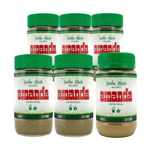 Mega Zestaw Rozpuszczalna Yerba Mate Amanda 6x 130 g.webp