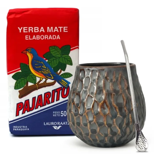 Klasyczny Zestaw Yerba Mate Pajarito + Matero (kubek) i Bombilla.webp