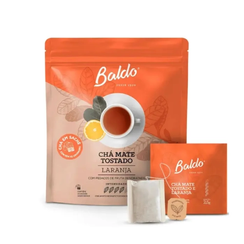 Yerba Mate Baldo Laranja w Saszetkach 10x2,5g – Prażona z Pomarańczą.webp