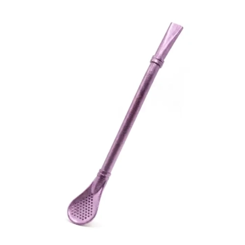 Bombilla Esencia do Yerba Mate – Metaliczny fiolet 15,5 cm.webp