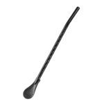 Bombilla Rosario do yerba mate 19 cm – Czarna