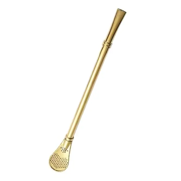 Bombilla do Yerba Mate Esencia – Złota (Gold) 19 cm.webp