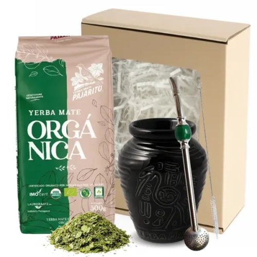Organiczny Zestaw Prezentowy Yerba Mate Pajarito BIO + Akcesoria.webp