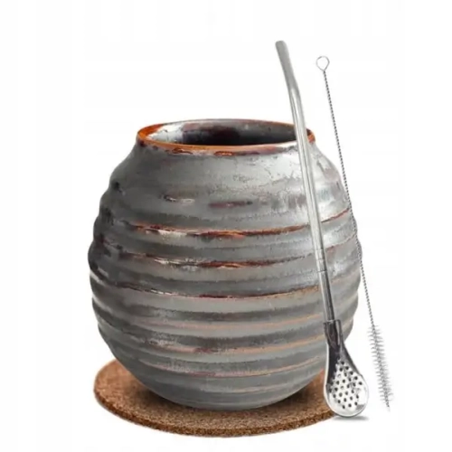 Zestaw Premium do Yerba Mate Tykwa Matero LAWA + Bombilla.webp