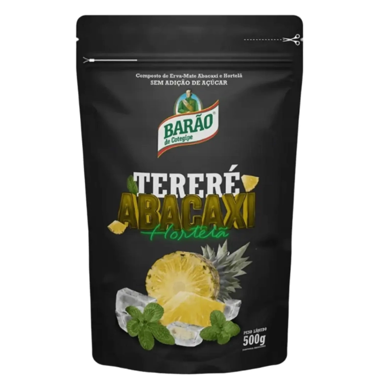Yerba Mate Barao Terere Menta Abacaxi Mięta Ananas 500g - Brazyliska.webp