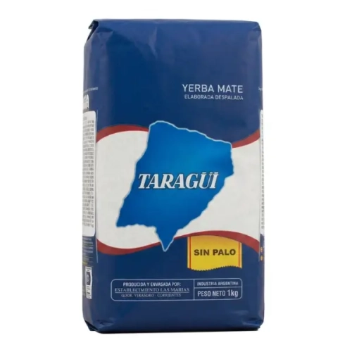Yerba mate Taragui Despalada Sin Palo (Pure Leaf) 1kg.webp