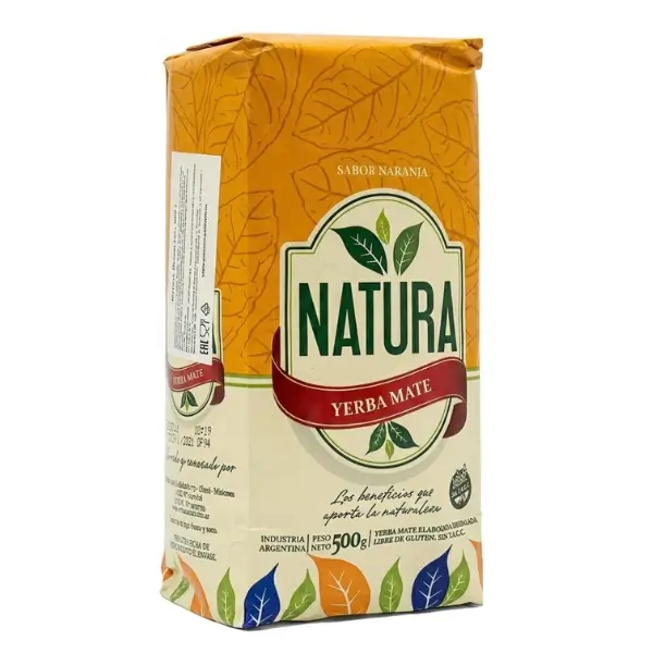 Yerba Mate Natura Naranja (Pomarańczowa) 500g - Argentyńska.webp